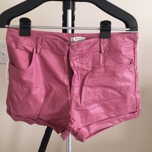 Forever 21 Women’s size 30 Pink Shorts—pleather